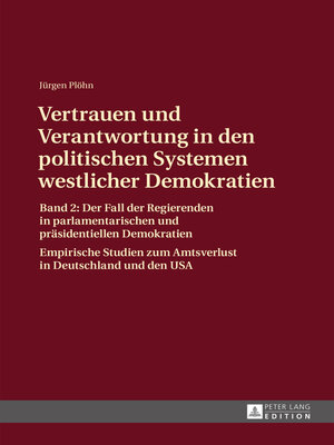 cover image of Vertrauen und Verantwortung in den politischen Systemen westlicher Demokratien
